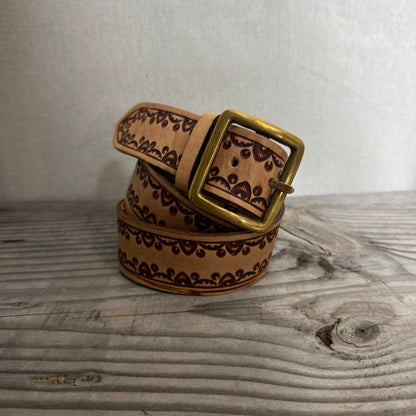 Carved Leather Belts