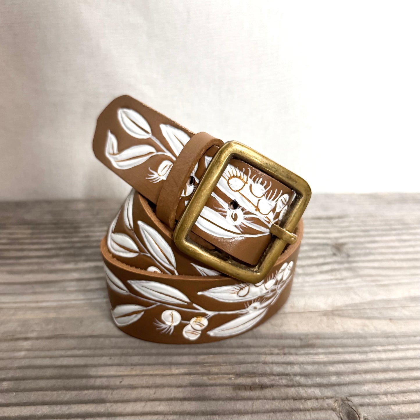 Hand-painted Leather Belts