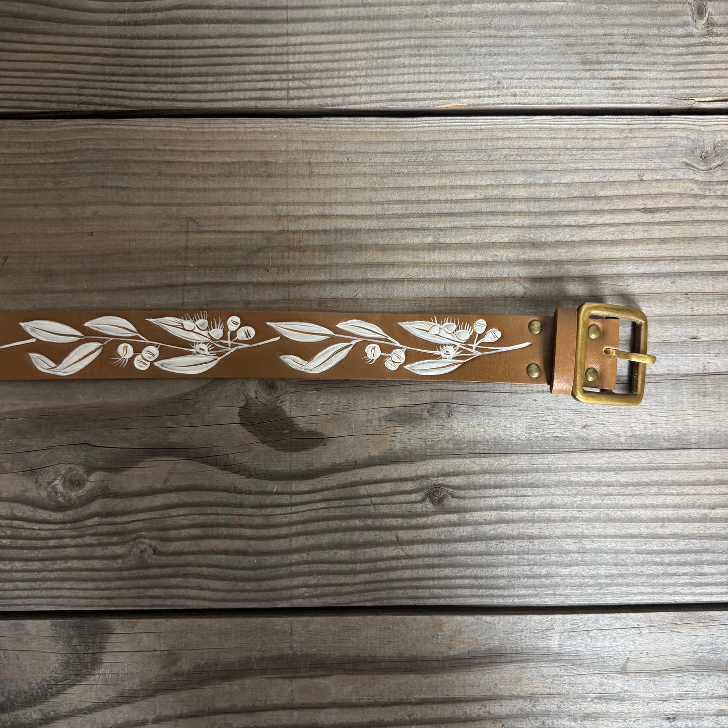 Hand-painted Leather Belts