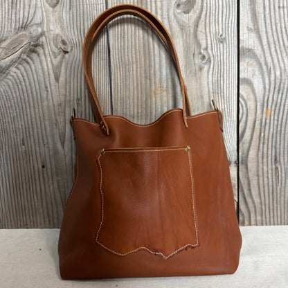 The Raw Argentinian Leather Tote