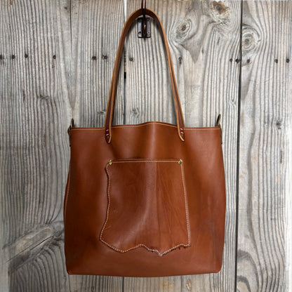 The Raw Argentinian Leather Tote