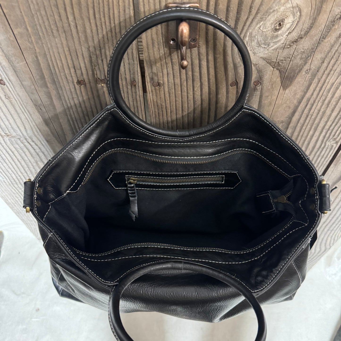 A Large Ring Handle Bag