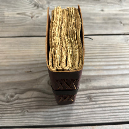 Handmade Paper Bound Leather Journal A5 & A4