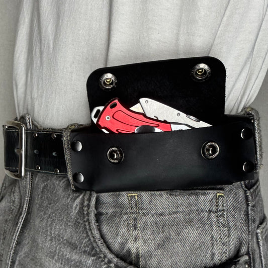 Leather Knife Pouch for Belt