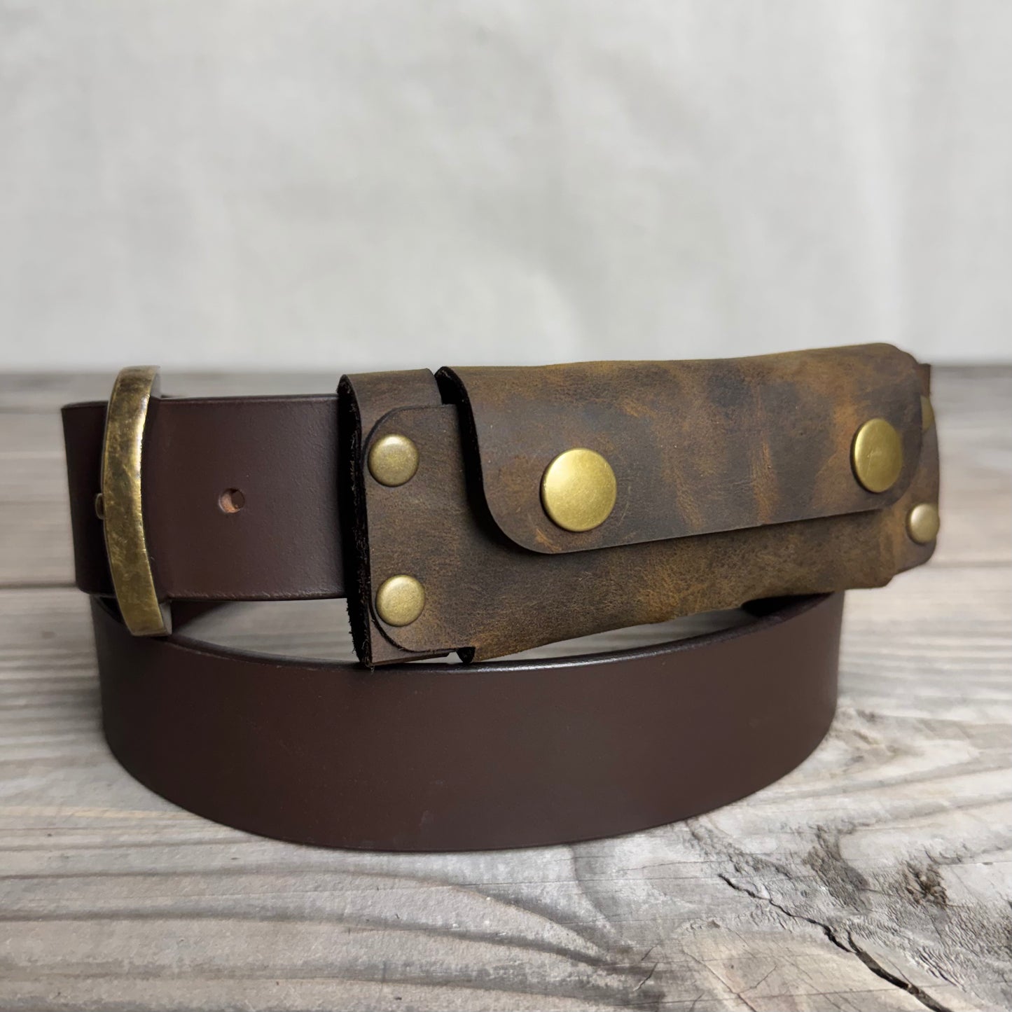 Leather Knife Pouch for Belt