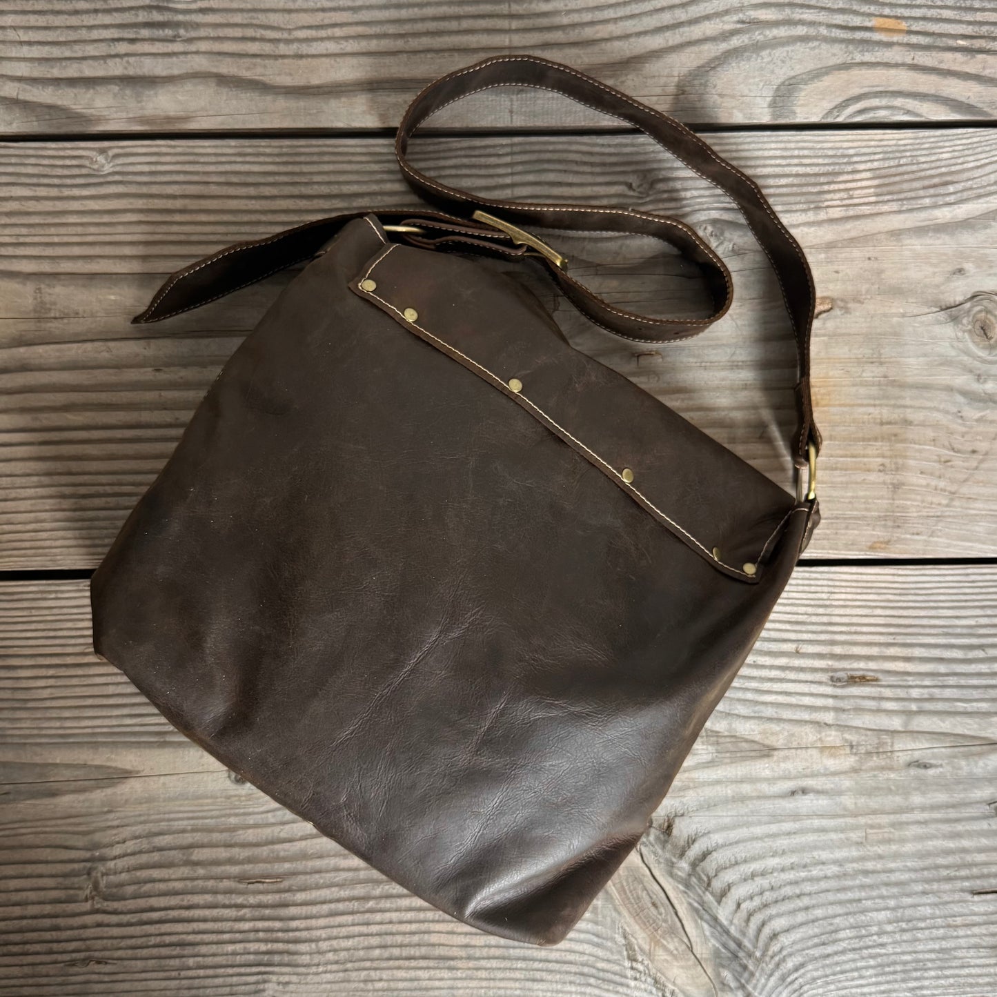 The Large Soft Vintage Chocolate Slouch