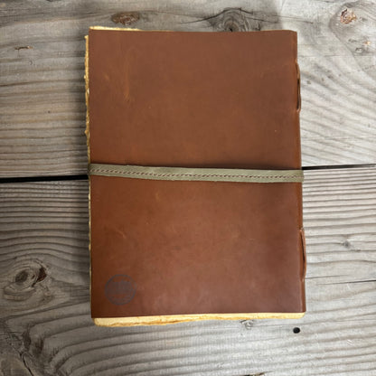 Handmade Paper Bound Leather Journal A5 & A4