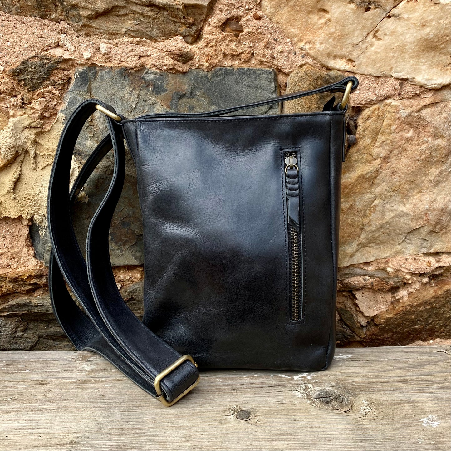 Cowhide Lean Pocket Bag