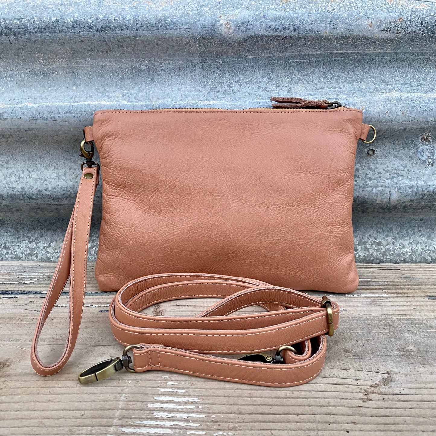 Plain Leather Clutch