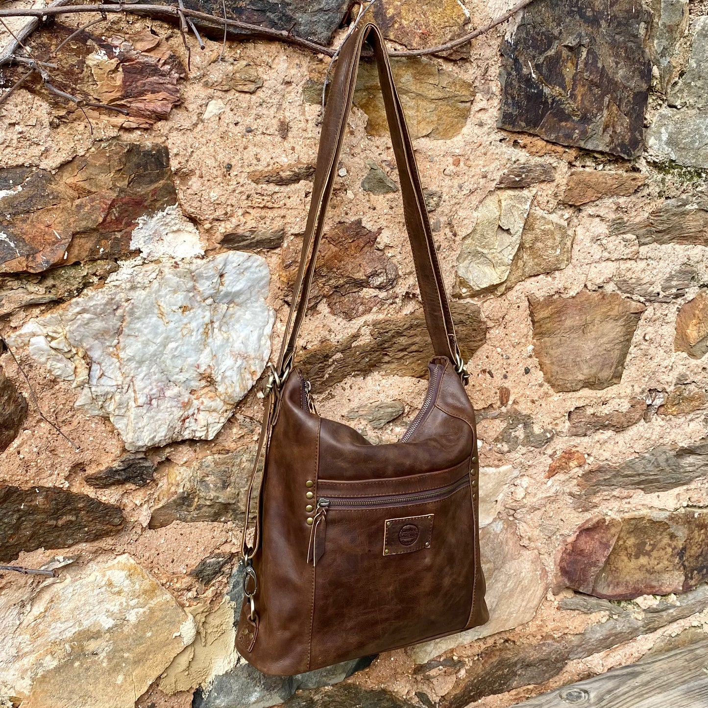 Convertible Leather Bag to Backpack