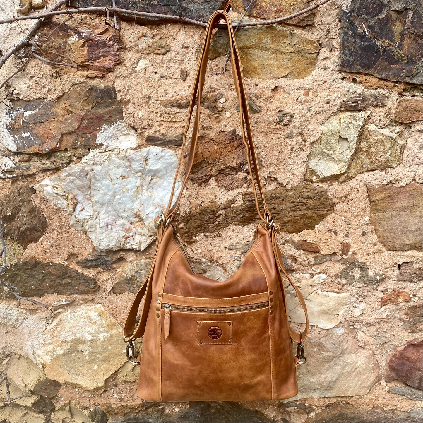 Convertible Leather Bag to Backpack