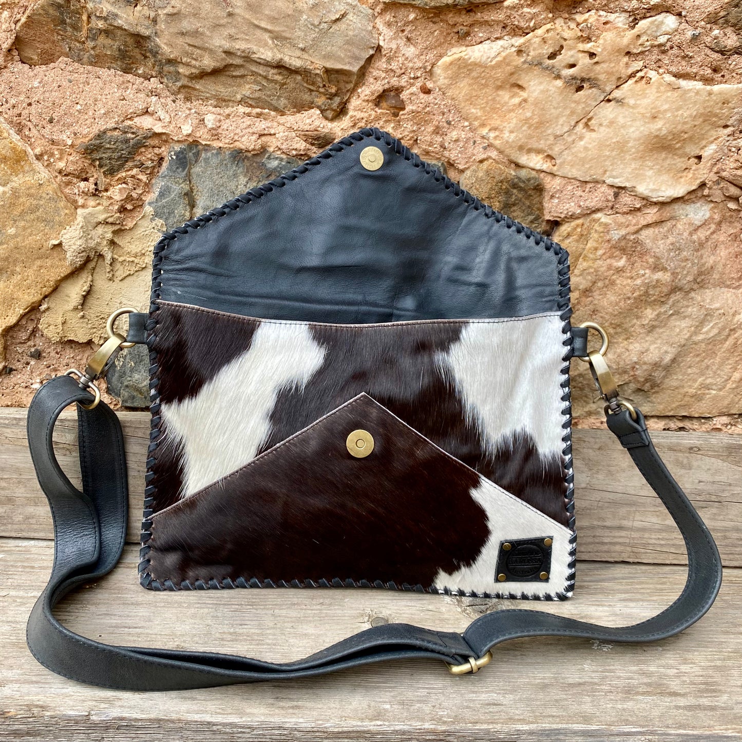 A Cowhide Envelope Bag | Clutch