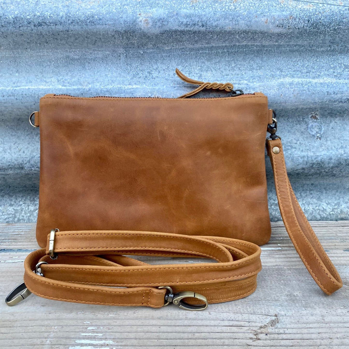 Plain Leather Clutch