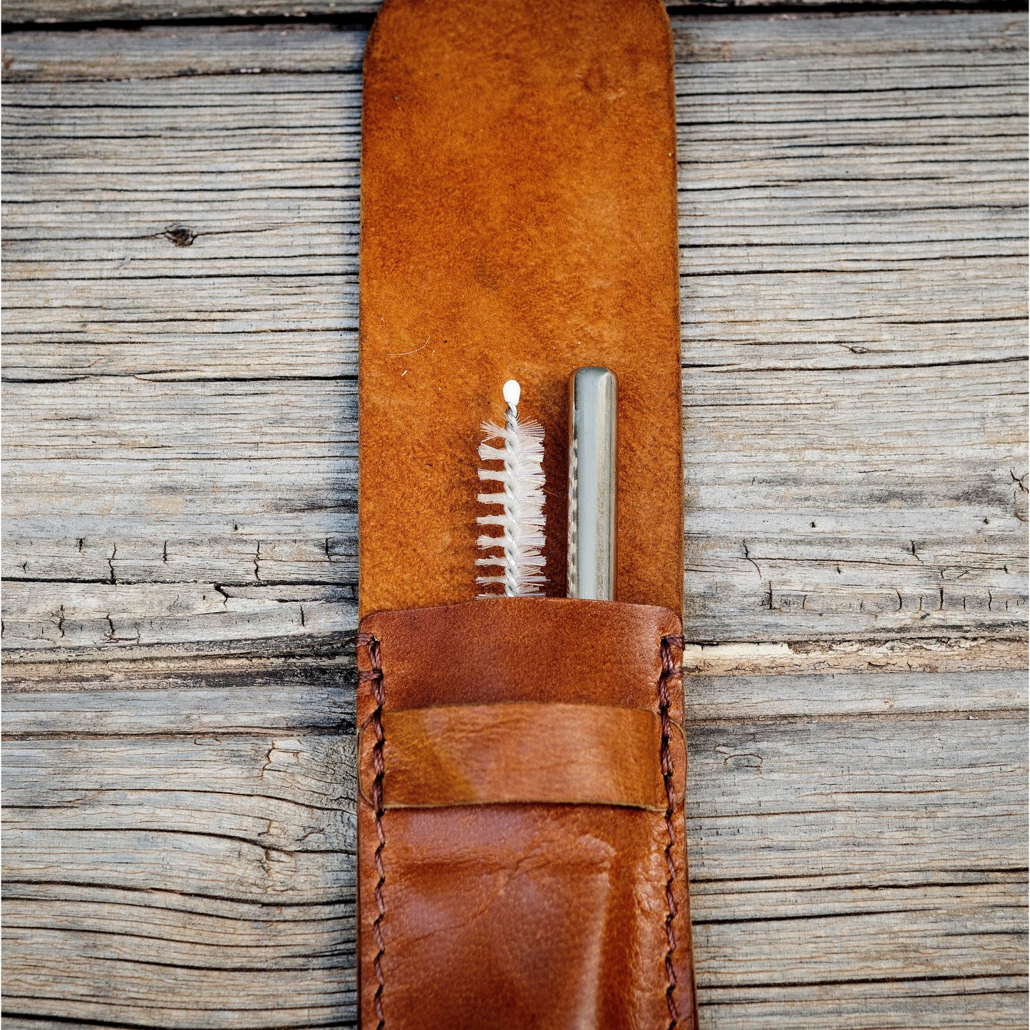 Leather Sustainable Straw Kit
