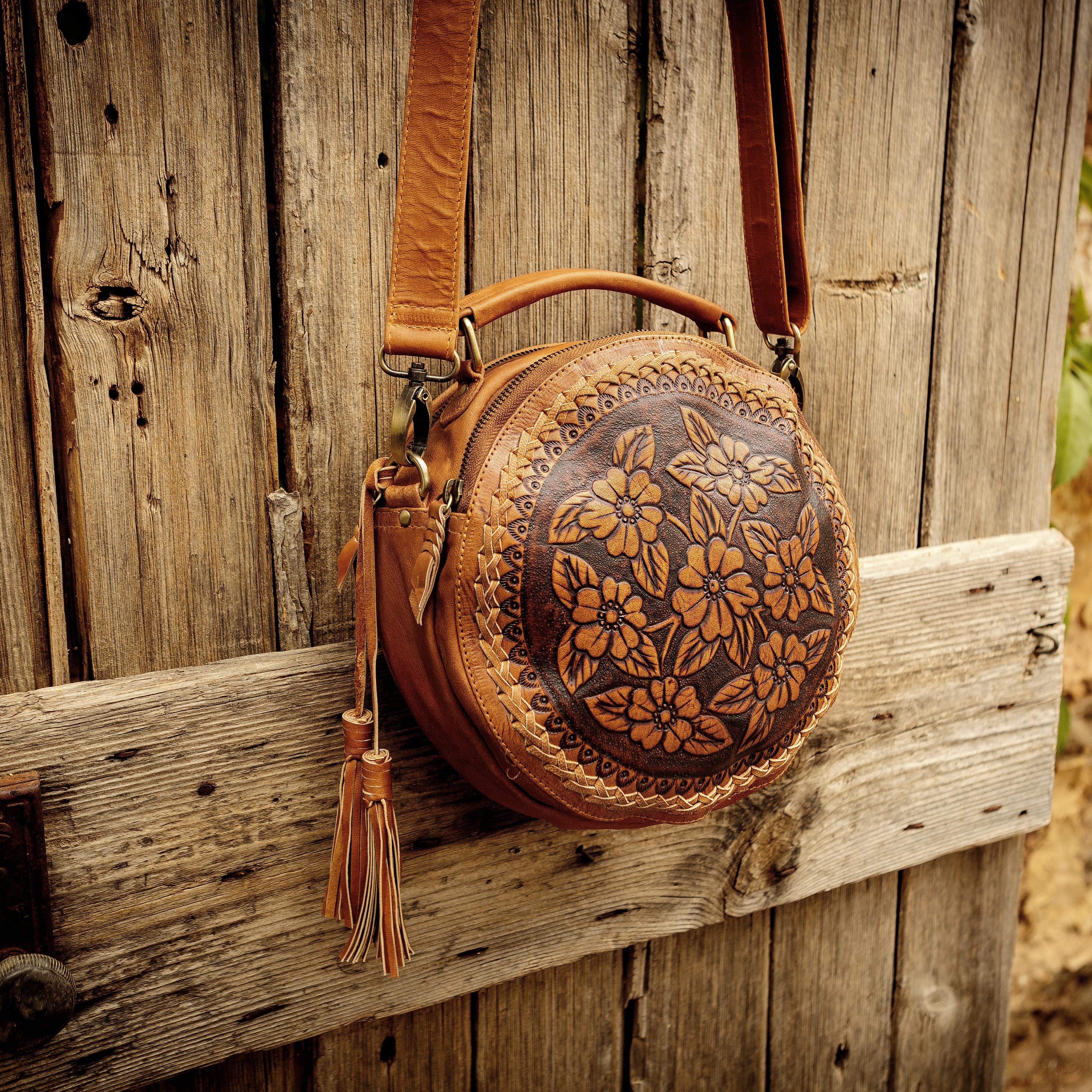 Wearable Wooden Bags That I Cross-Stitch With Nature Patterns | Bored Panda