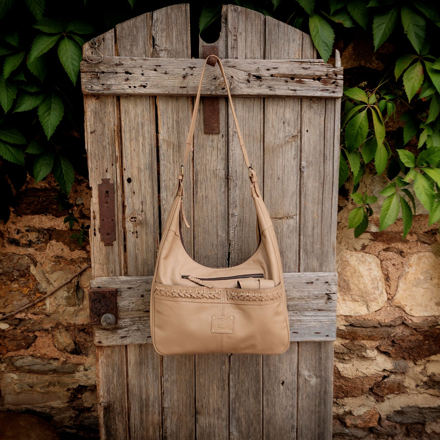 Napa Leather Hobo Bag