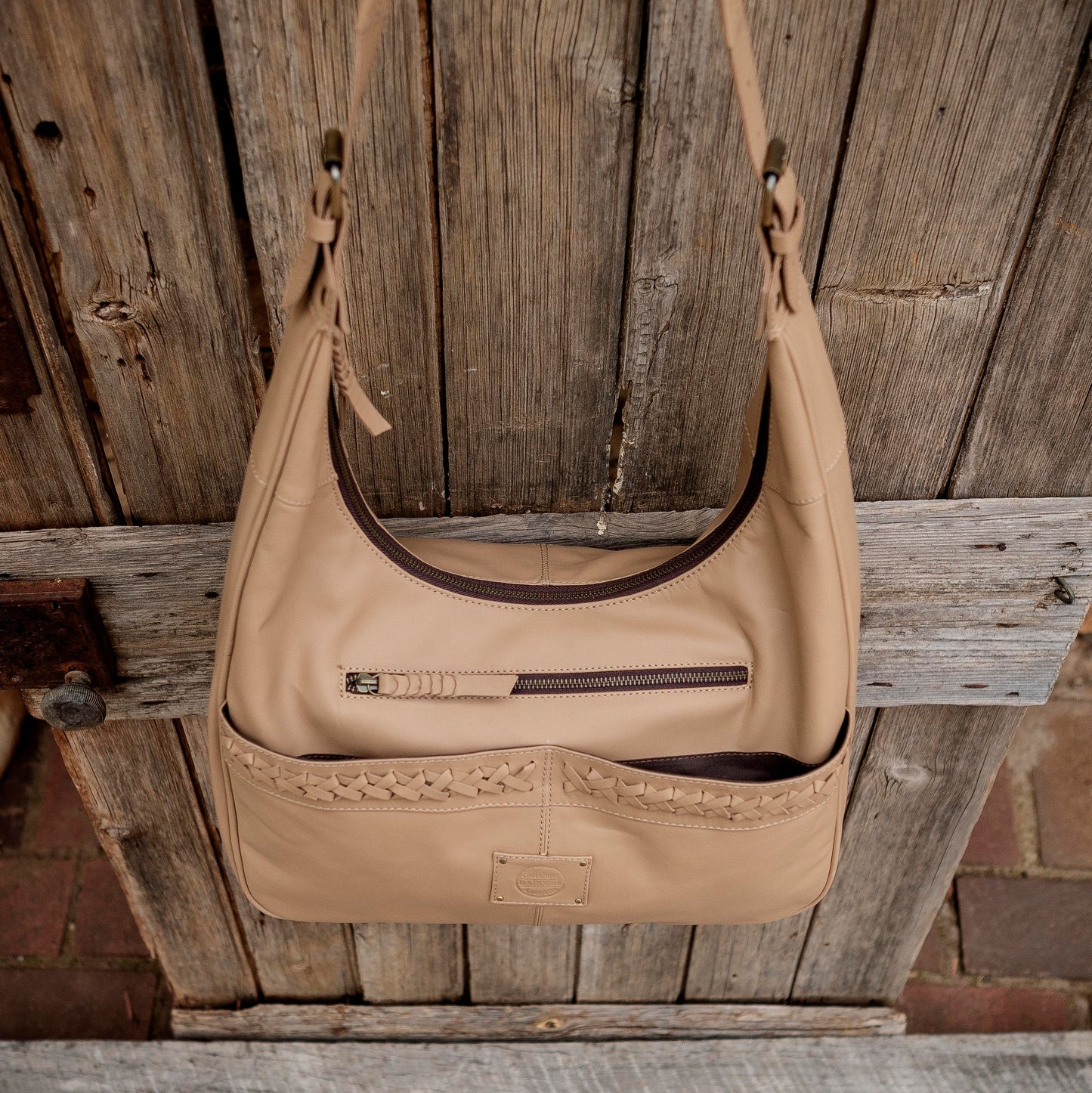 Napa Leather Hobo Bag