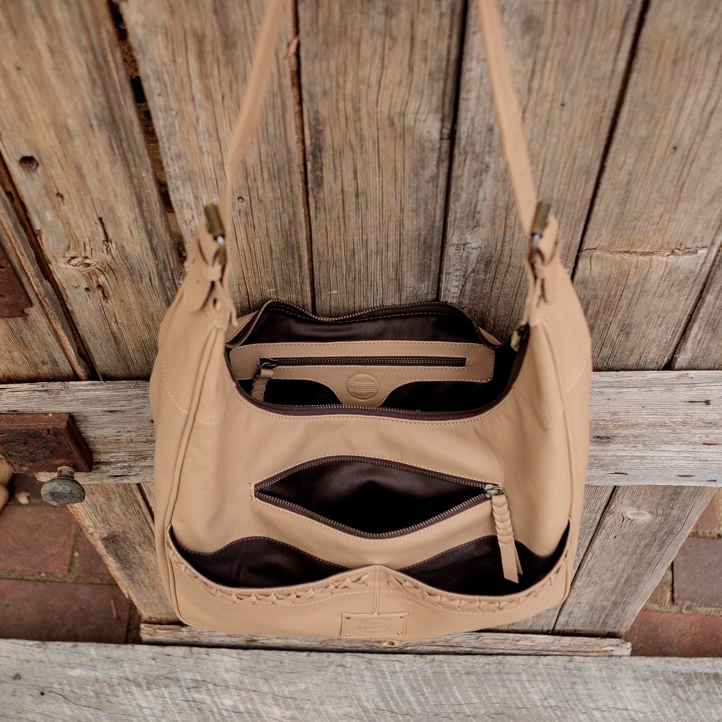 Napa Leather Hobo Bag