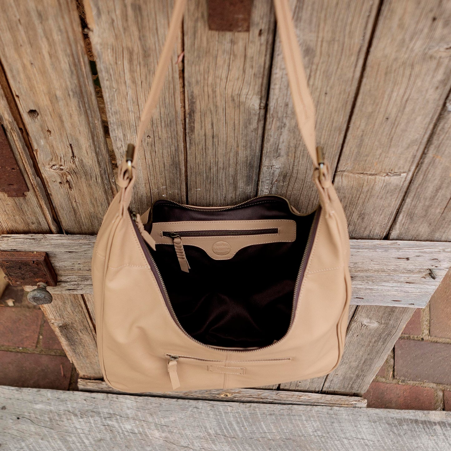 Napa Leather Hobo Bag