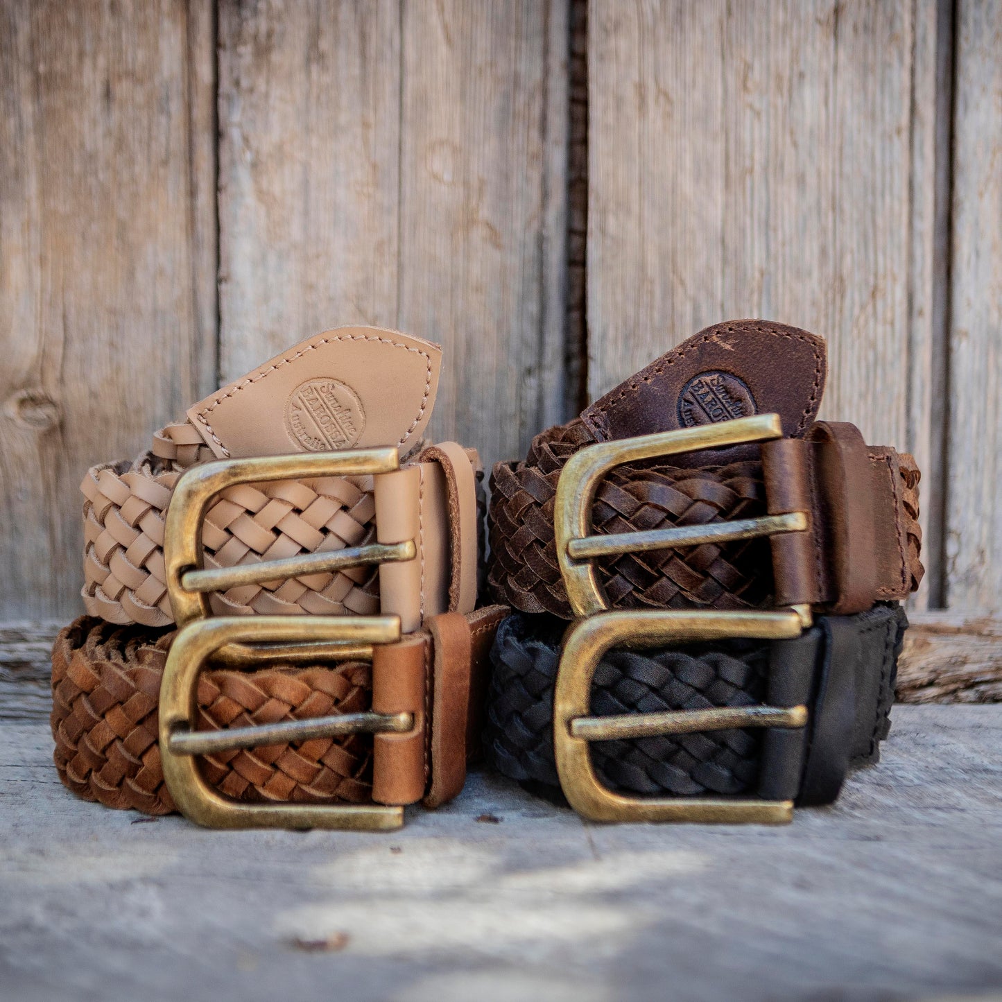 Plaited Leather Belts