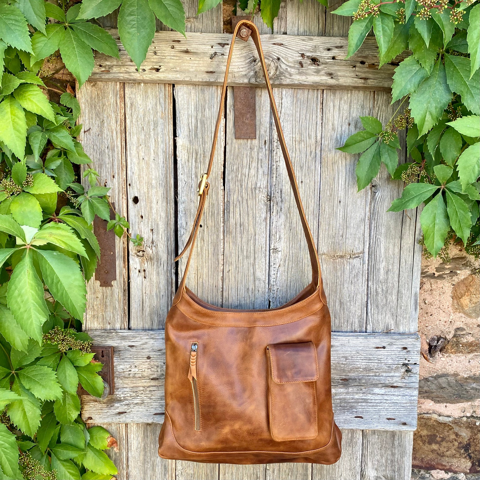 Leather slouch 2025 cross body bag