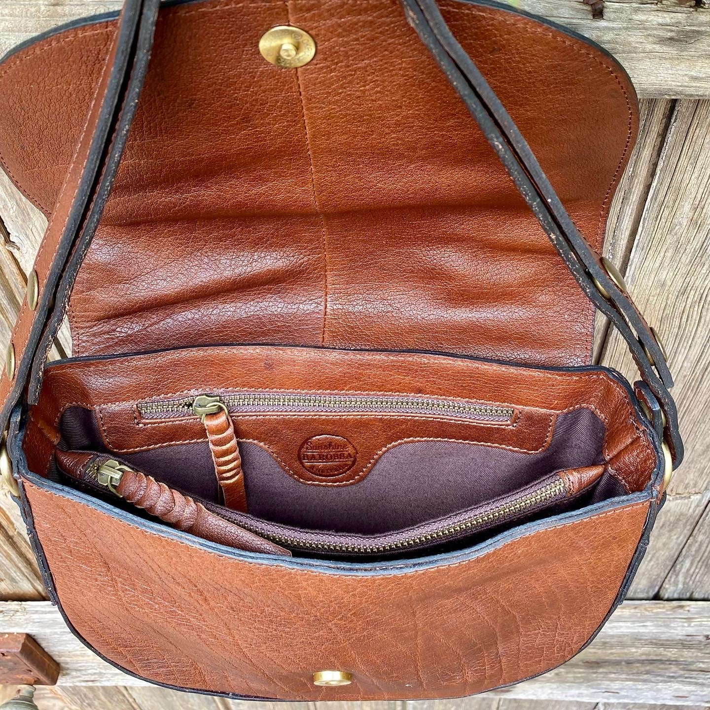 Vintage Leather Saddle Handbag