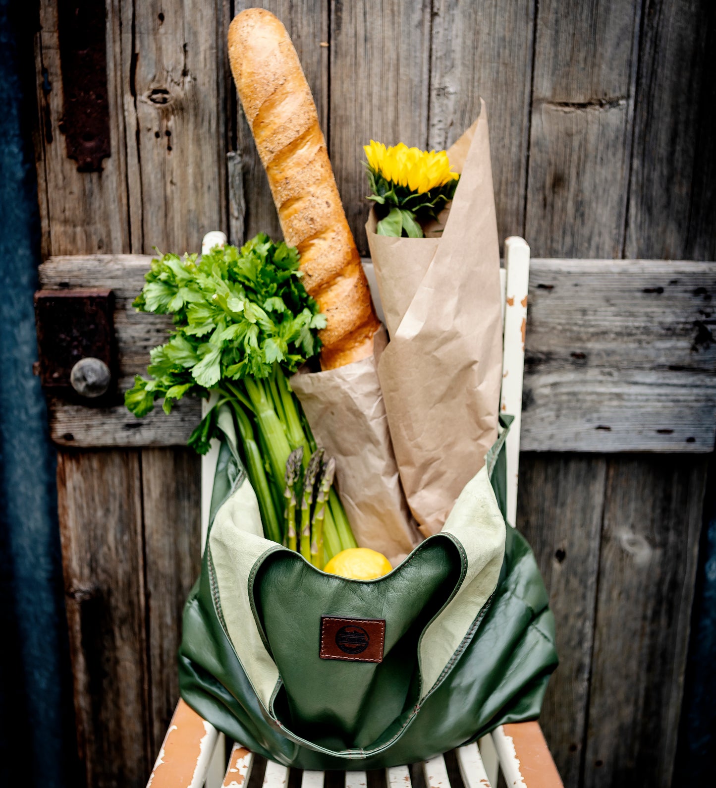 Generous Leather Shopping Bag