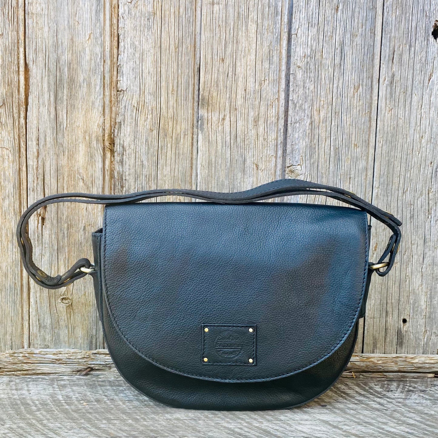 Vintage Leather Saddle Handbag