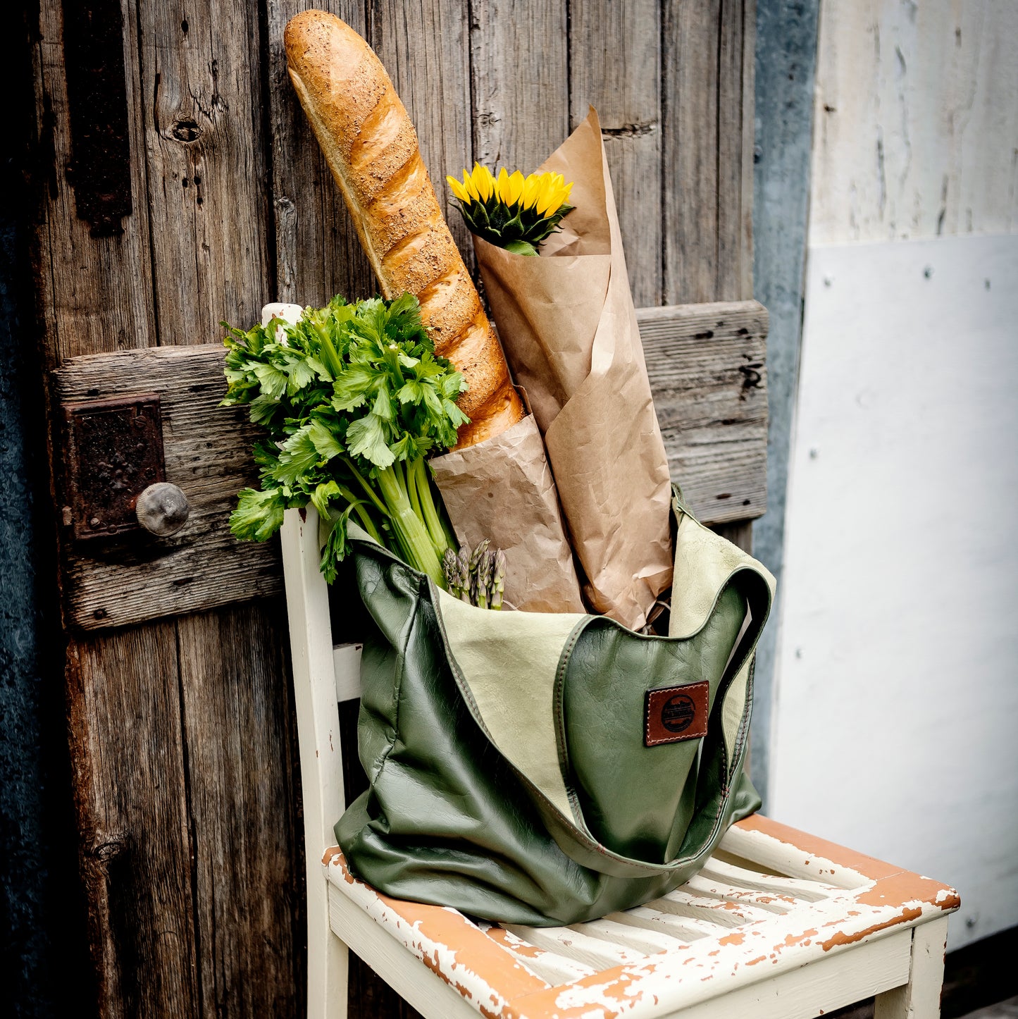 Generous Leather Shopping Bag