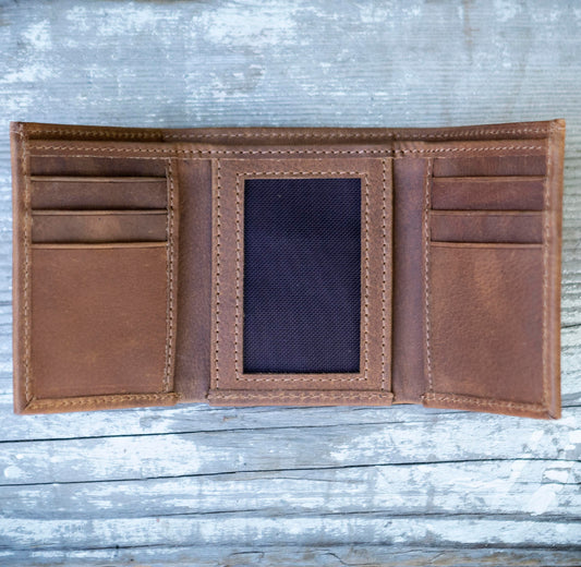 Tri-Fold Leather Wallet