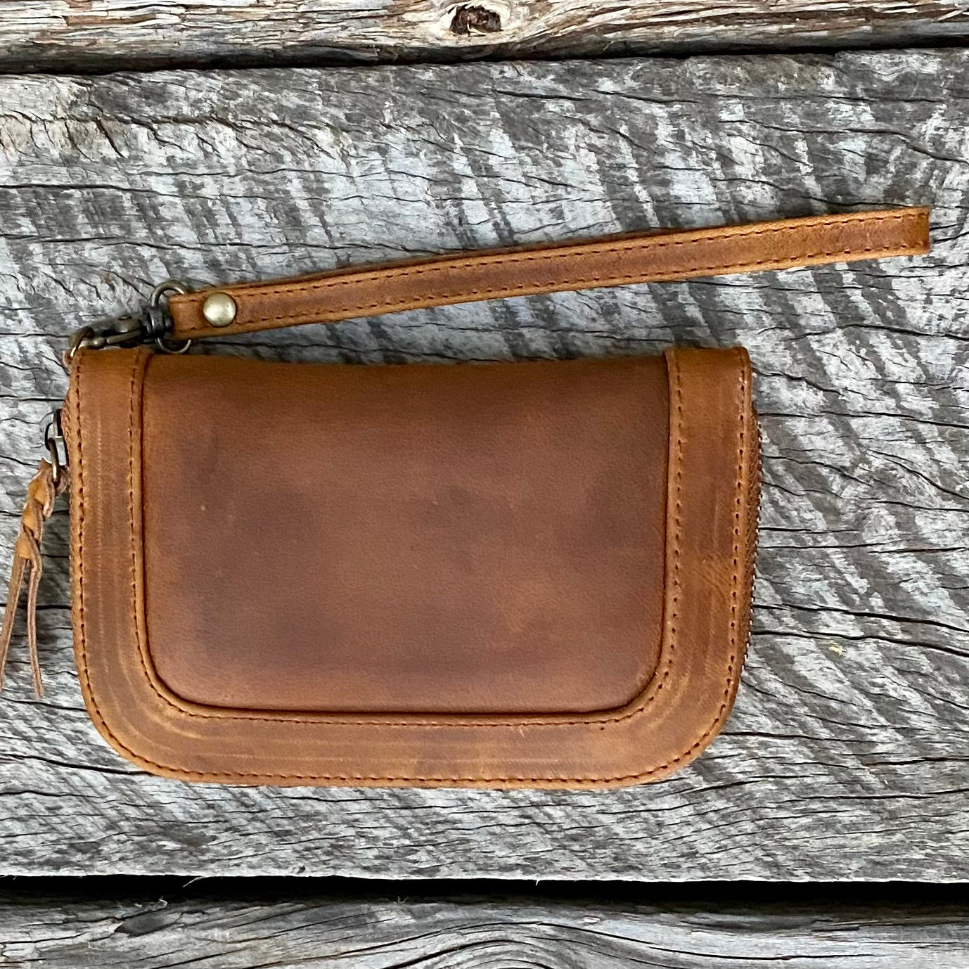Zip-Around Leather Wallet/Purse