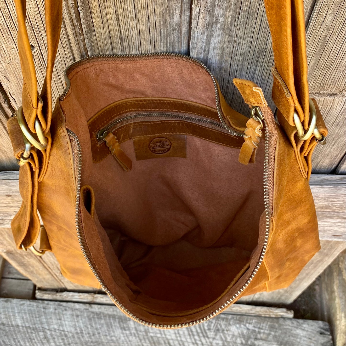 Convertible Leather Bag to Backpack