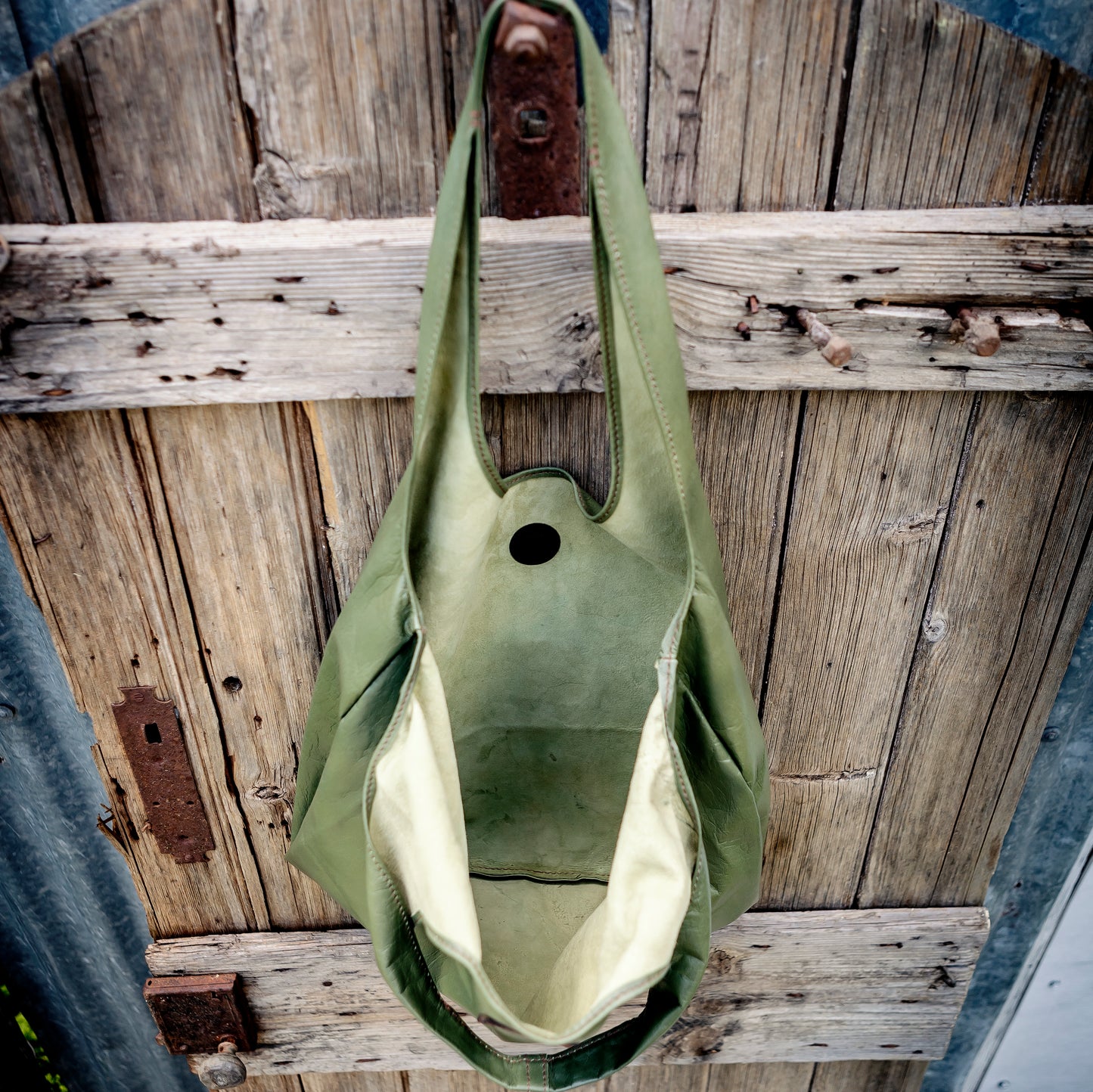 Generous Leather Shopping Bag