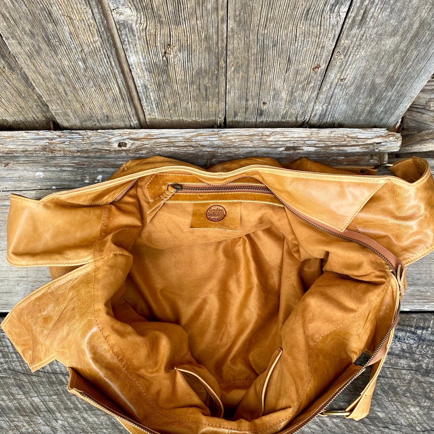 Large Leather Slouch / Overnighter