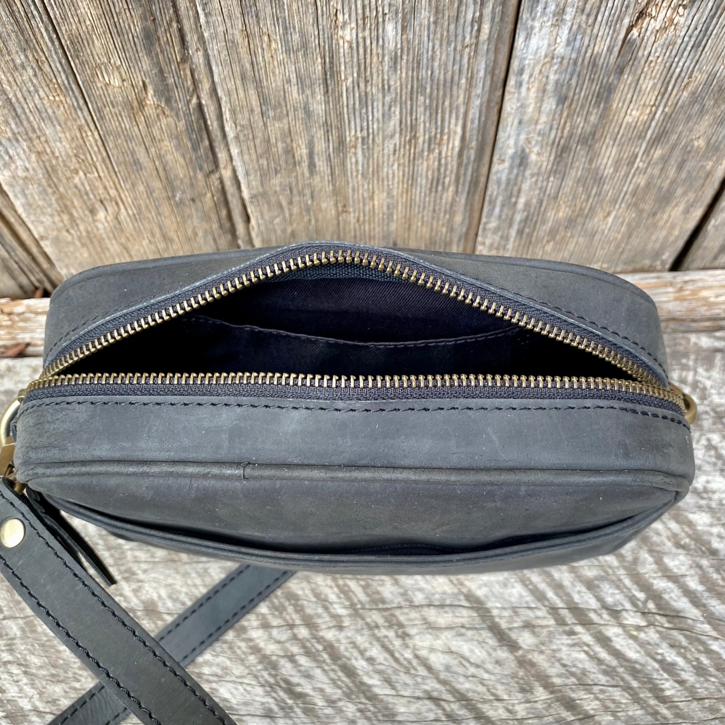 Leather Pouch with Strap