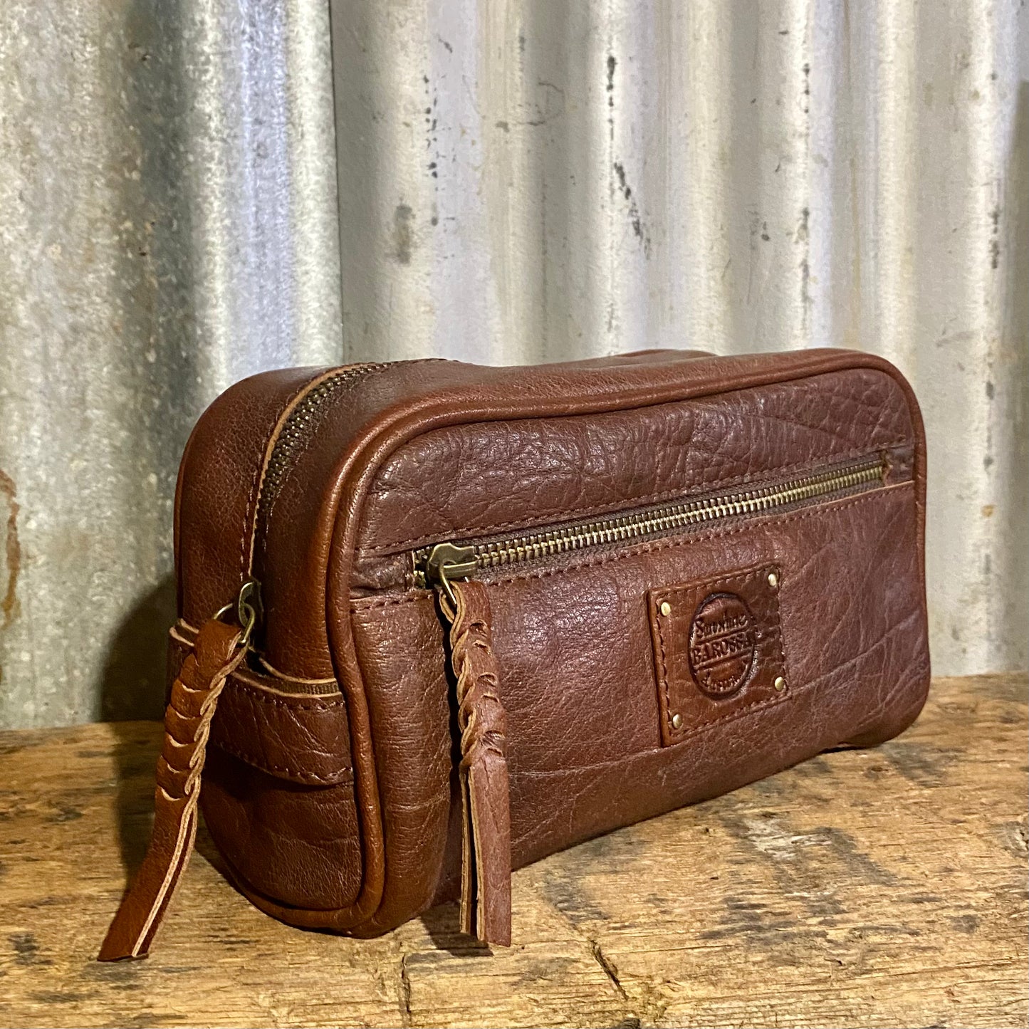 Leather Toiletry Bag / Wash Bag￼