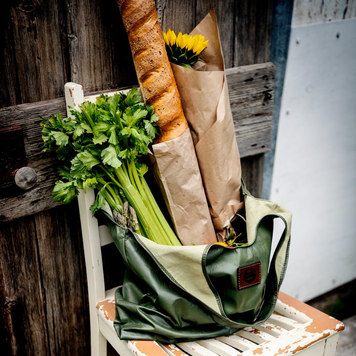 Generous Leather Shopping Bag