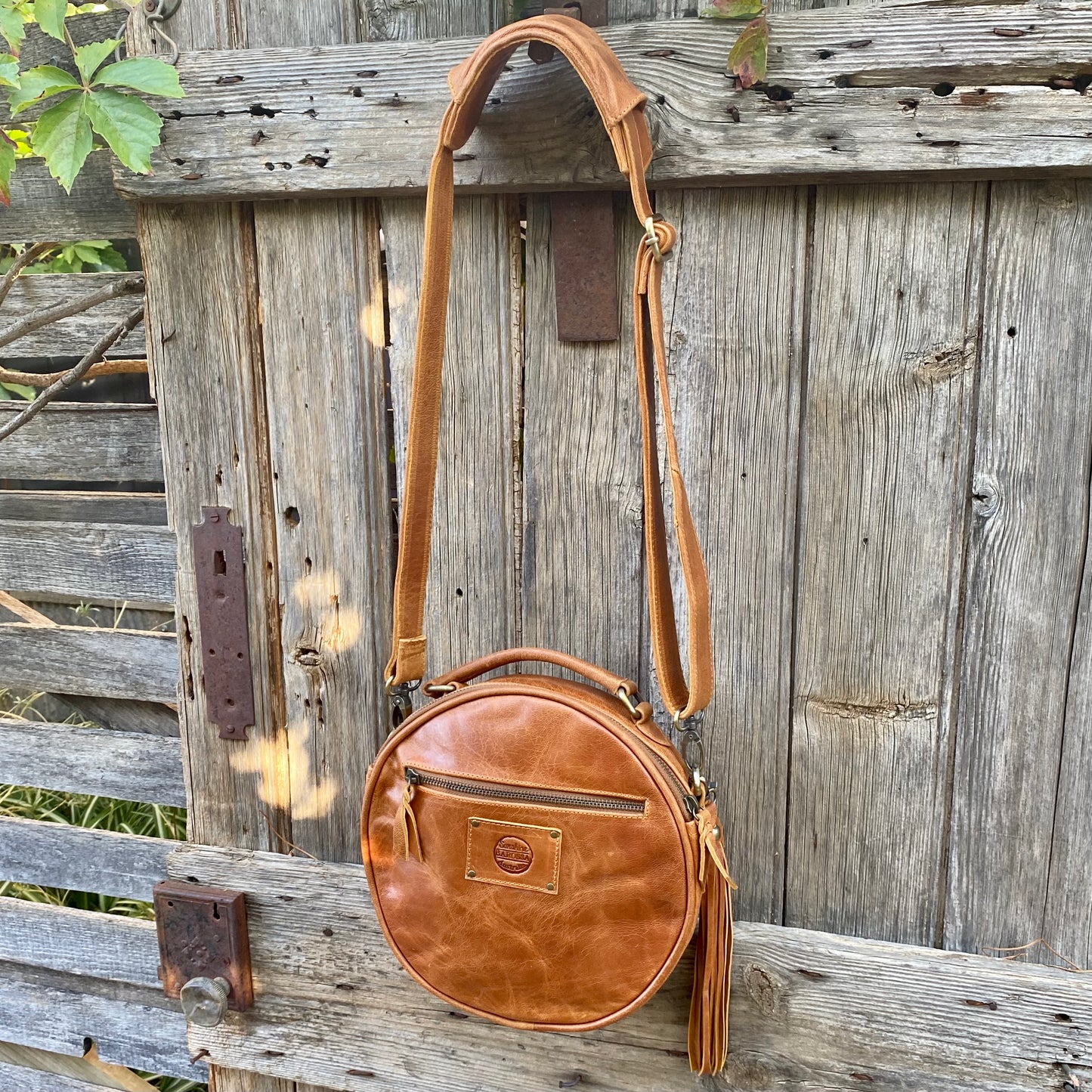 Leather Round Bag