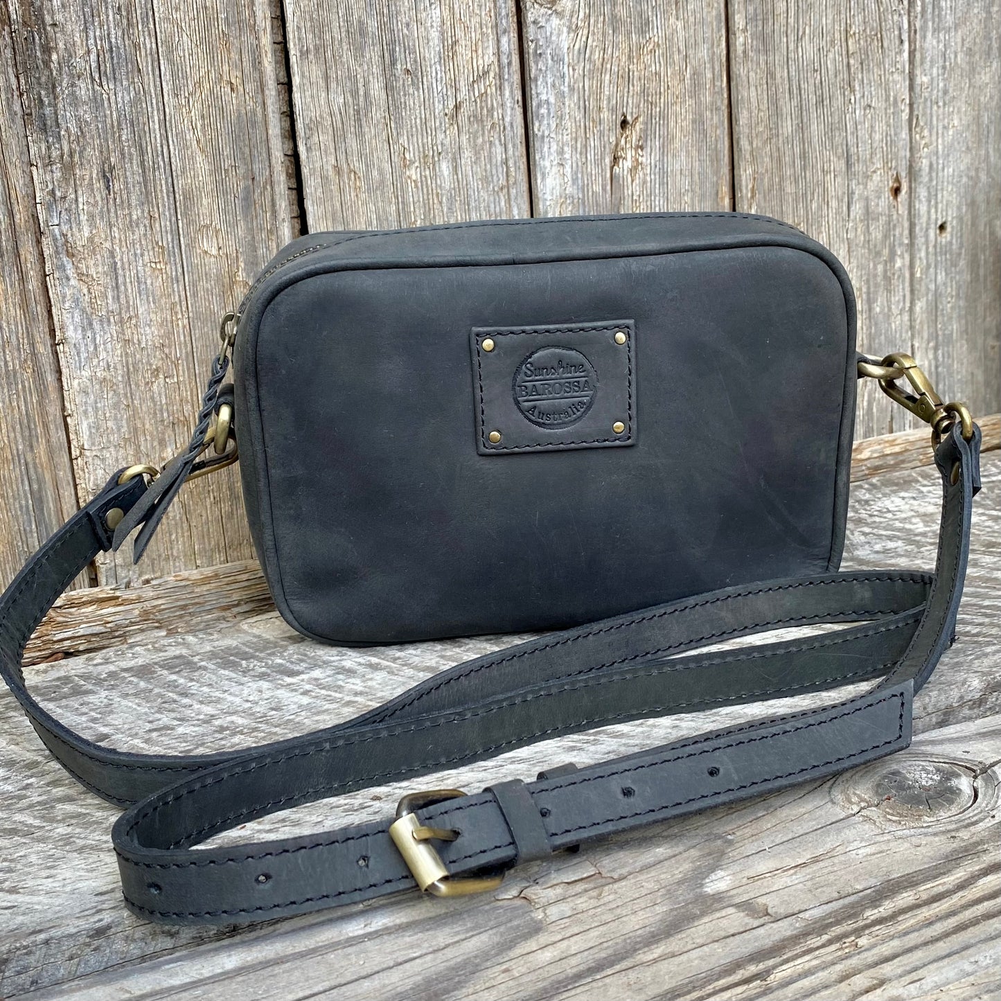 Leather Pouch with Strap