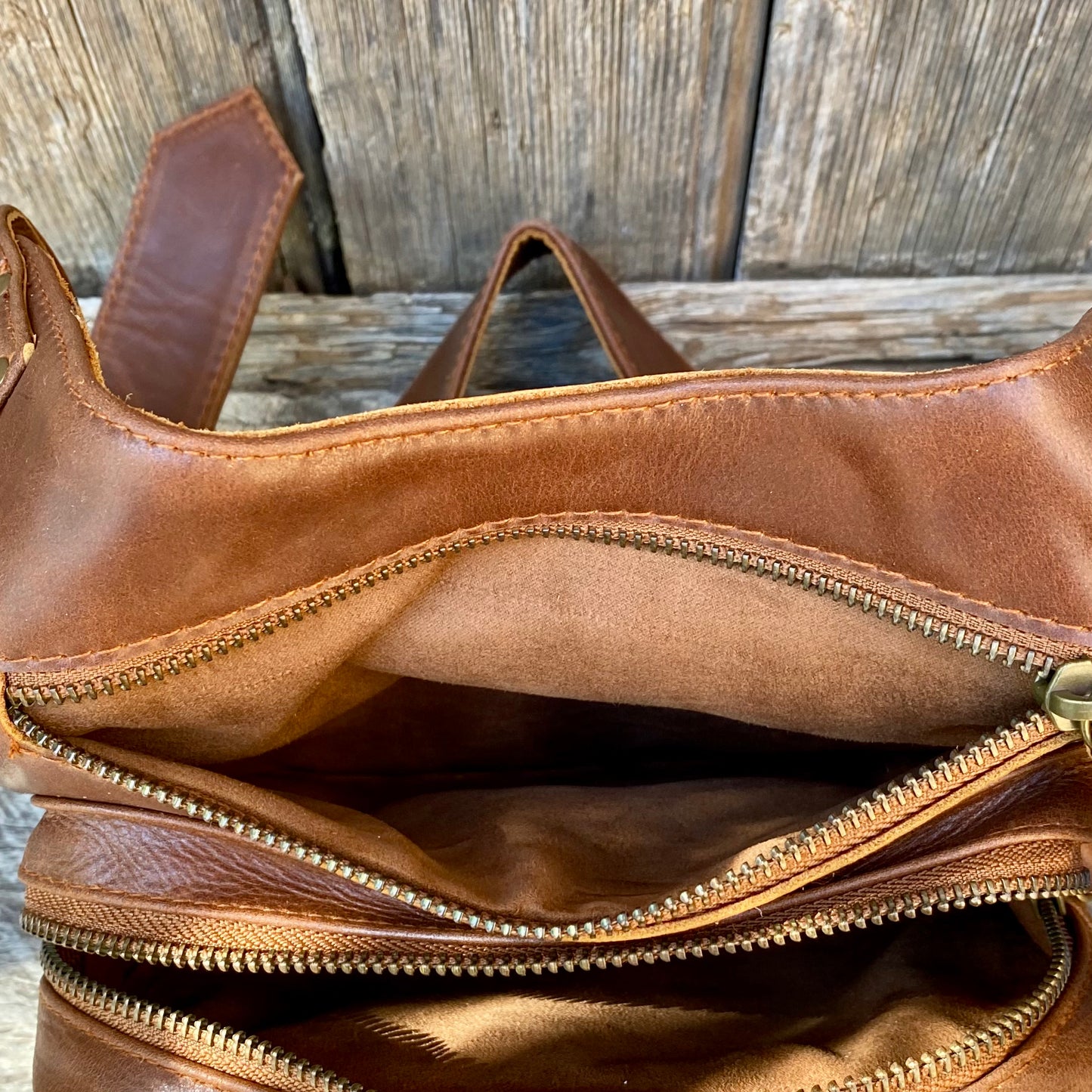 Leather Travel/Festival Waist or Across Body Bag