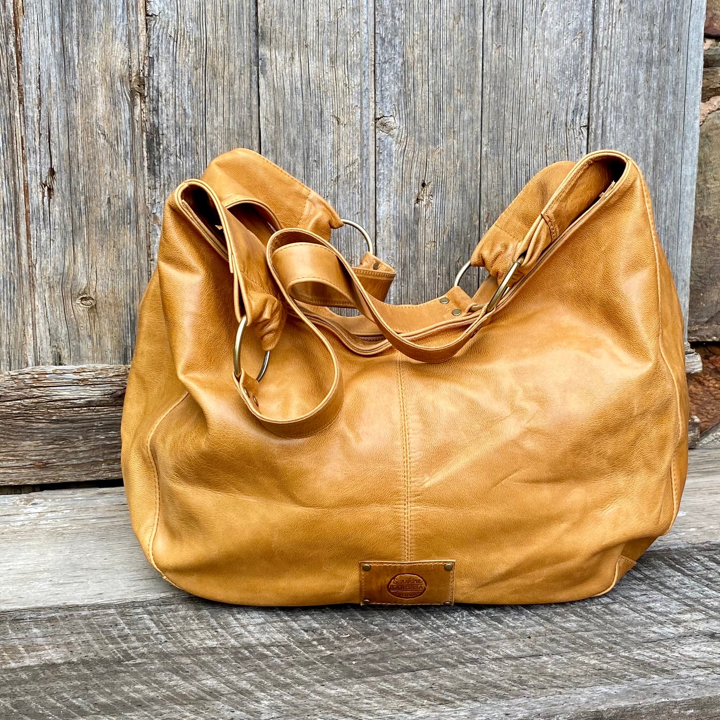 Large Leather Slouch / Overnighter