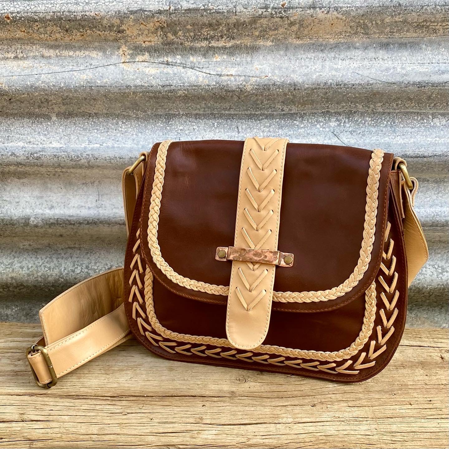 Bespoke Copper Closure Bag