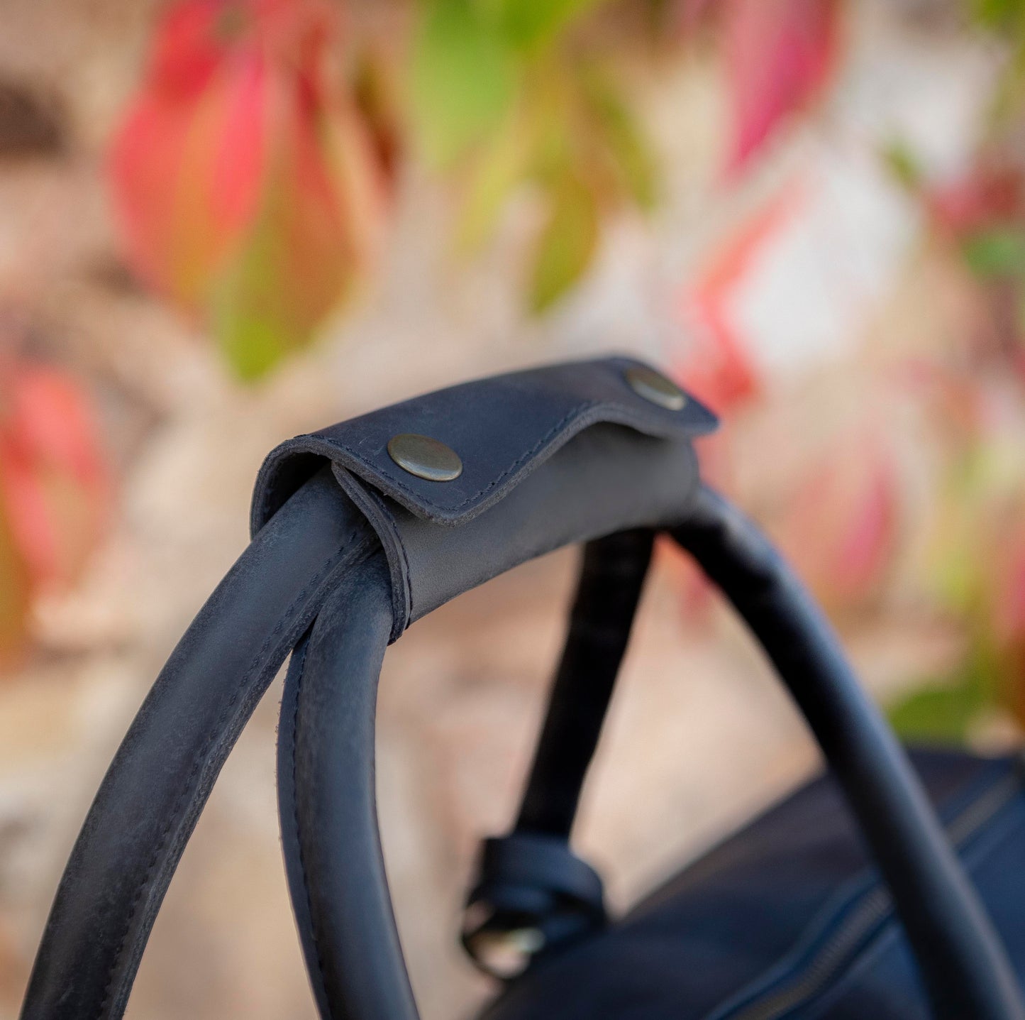 Vintage Leather Duffle/Sports Bag