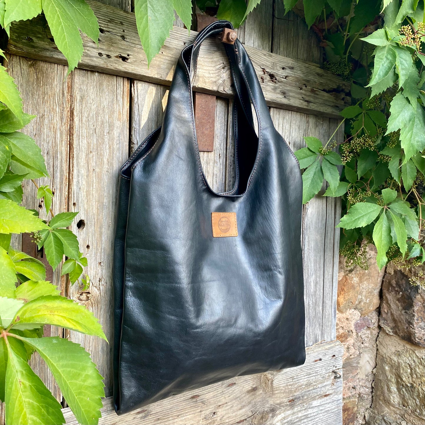 Generous Leather Shopping Bag