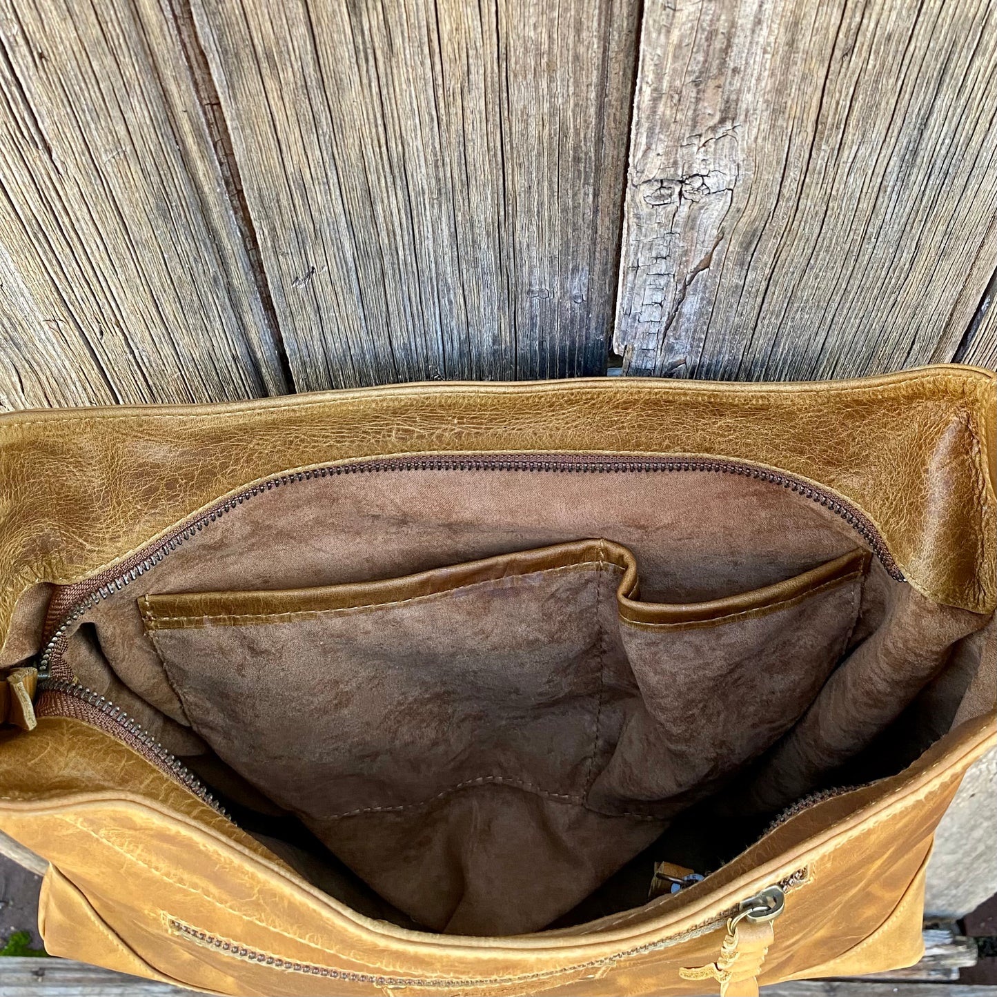 Wide Buckle Strap Leather Shoulder Bag