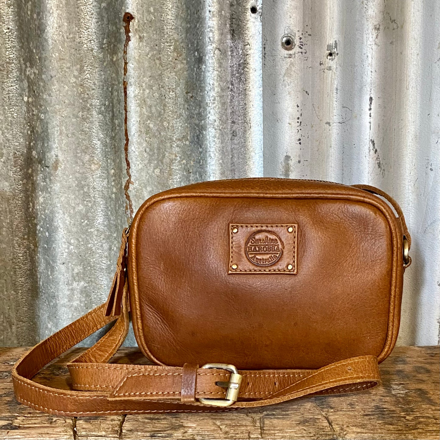 Leather Pouch with Strap