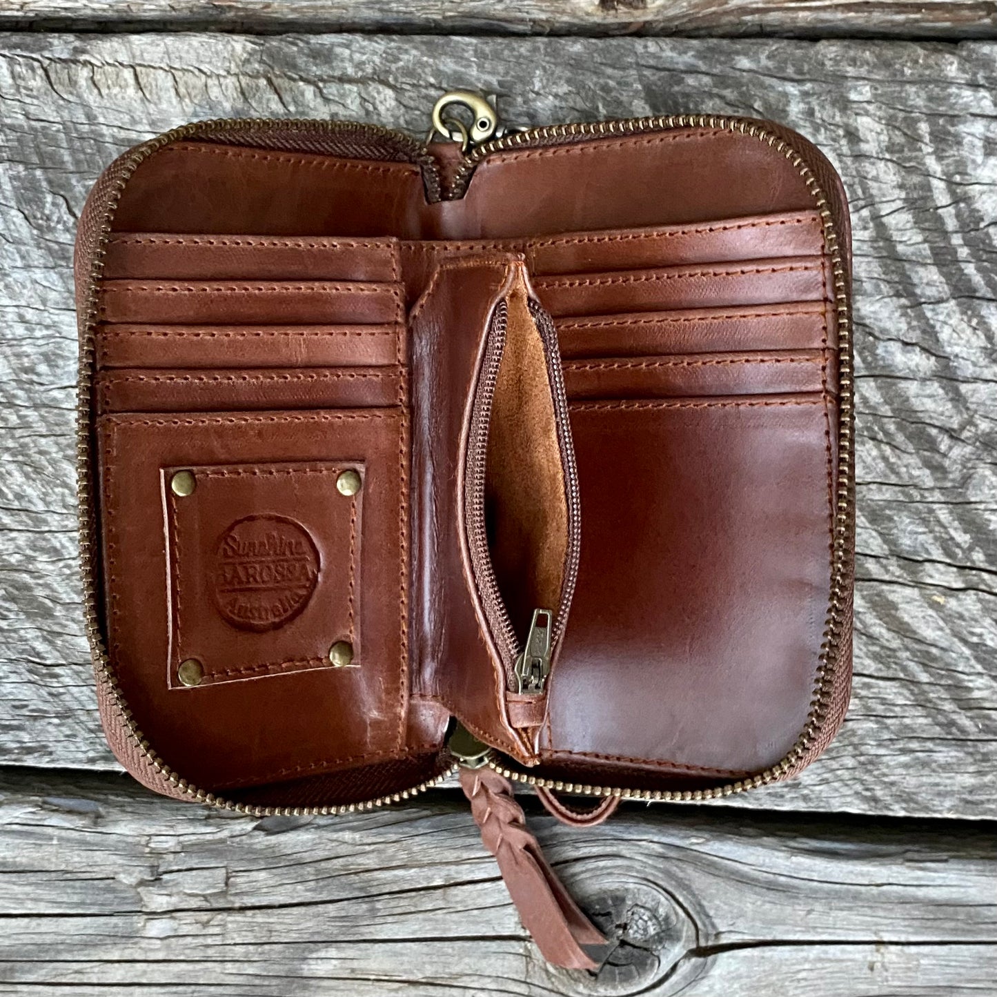 Zip-Around Leather Wallet/Purse