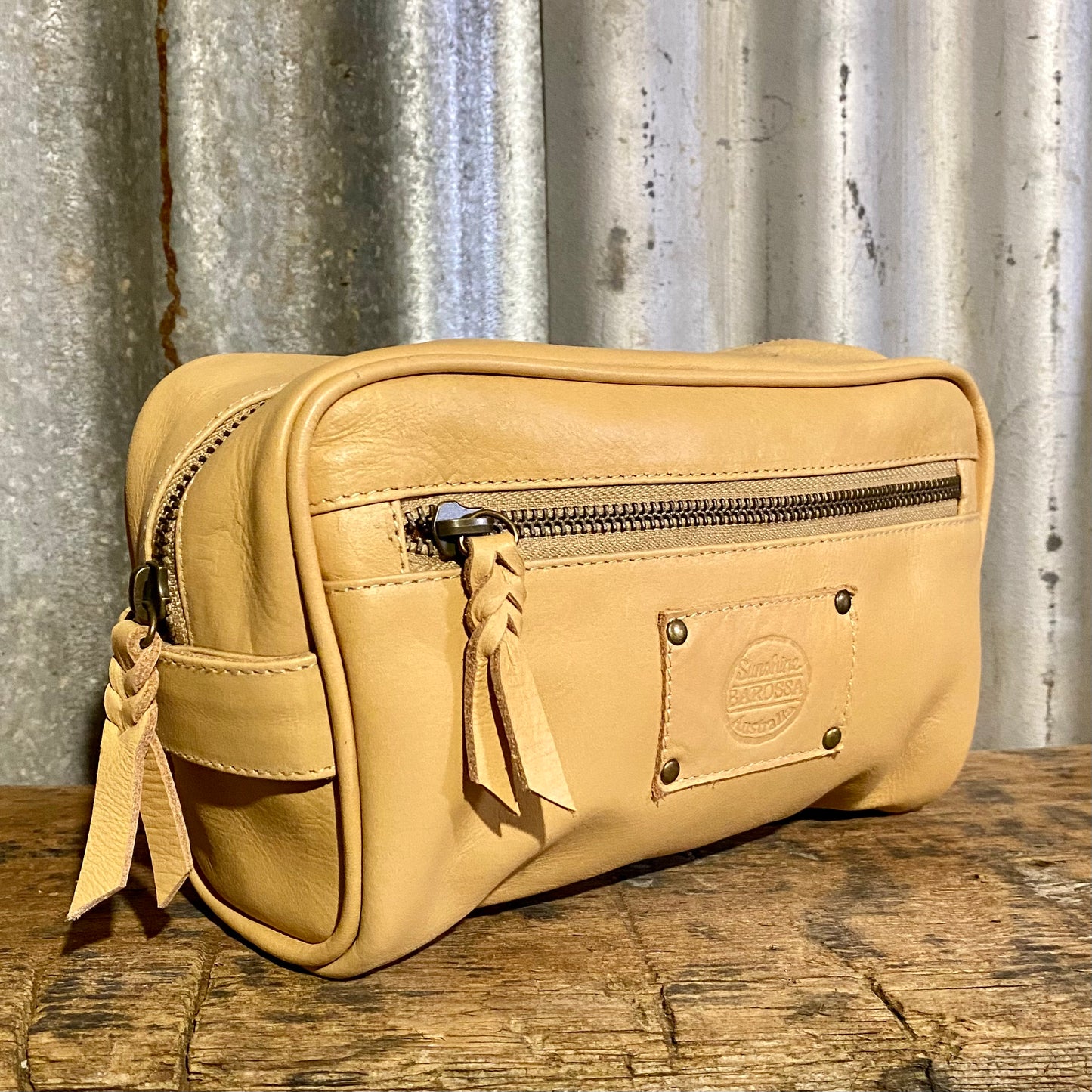 Leather Toiletry Bag / Wash Bag￼