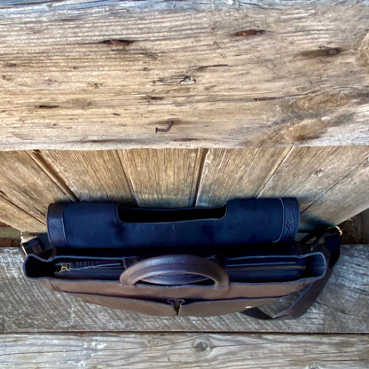 Buffalo Hide Leather Laptop Satchel