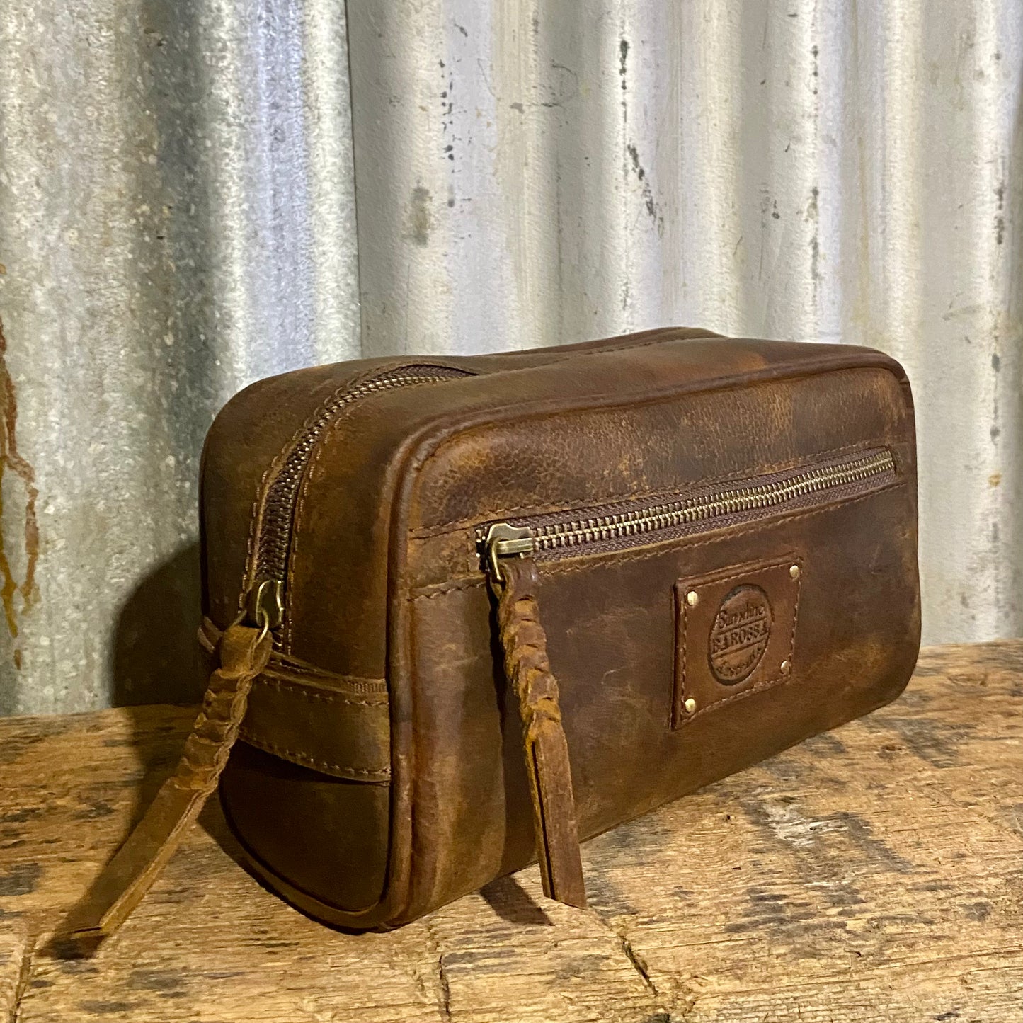 Leather Toiletry Bag / Wash Bag￼